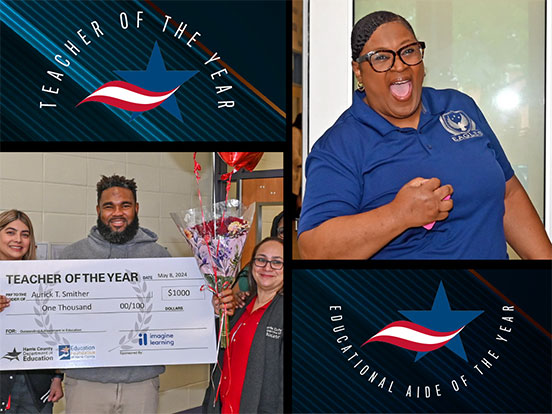  This is a photo collage of the top educators of the year